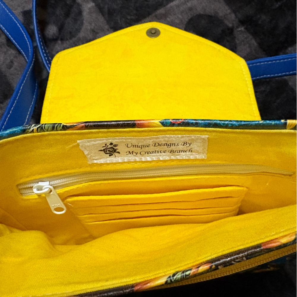 Floral Sunflower Crossbody Bag - Picture 2 of 3